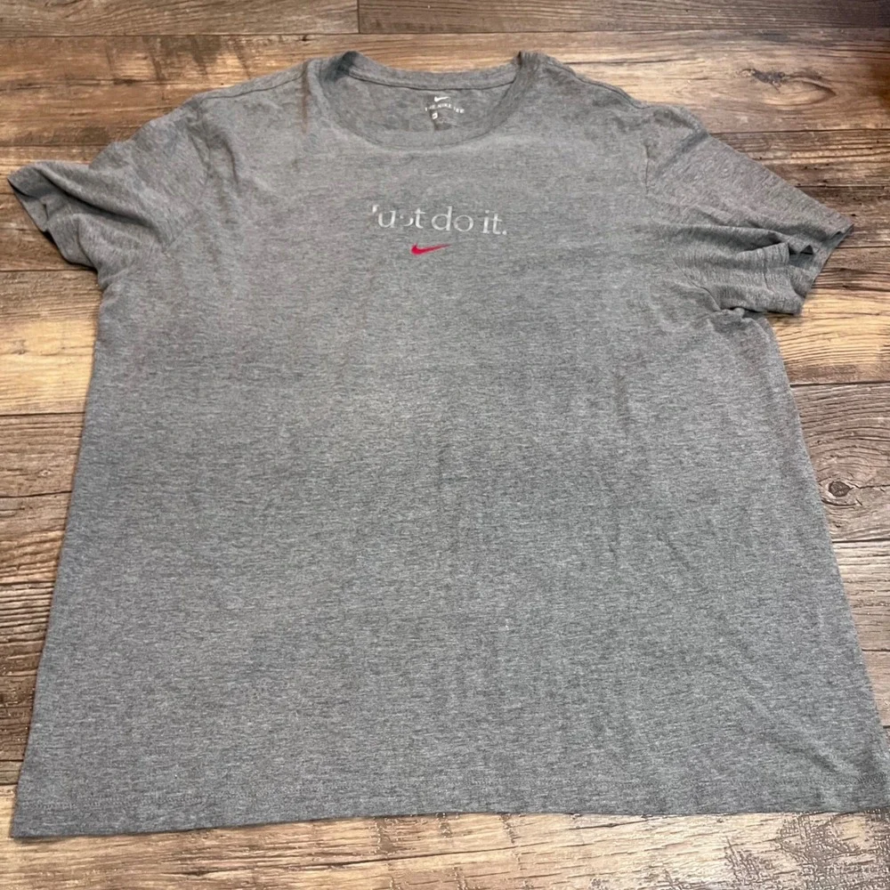 Nike Just Do It Graphic T-Shirt Mens XXL Heather Gray Short Sleeve Crewneck Tee